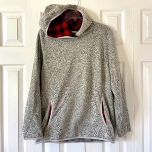 Eddie Bauer Hoodie - flannel accent